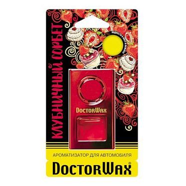 DoctorWax Ароматизатор воздуха на дефлектор обдува. Клубничный сорбет
