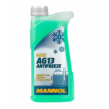 MANNOL Антифриз/Antifreeze AG13 (-40*C) Hightec Зеленый (1л)