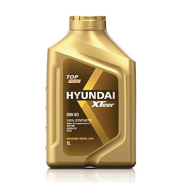 Моторное масло для легковых автомобилей HYUNDAI XTeer TOP Prime 0W-40 (1л)