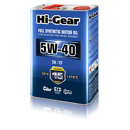 Hi-Gear Масло моторное синтетическое 5W-40 SN/CF (4л)