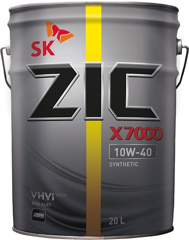 Моторное масло для коммерческого транспорта ZIC X7000 10W-40 (CK-4) (20л)