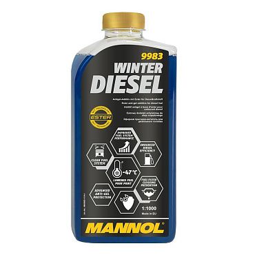 MANNOL 9983 Зимний антигель дизельного топлива Winter Diesel  (1л.)