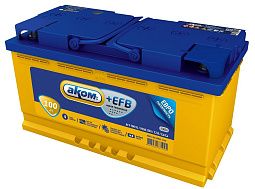 Аккумуляторная батарея 6СТ-100VL АКОМ Euro EFB прав.
