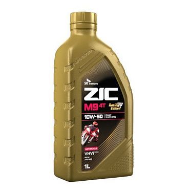 Масло для четырехтактных двигателей мототехники ZIC M9 RACING 10W-50 (4T) (1л)