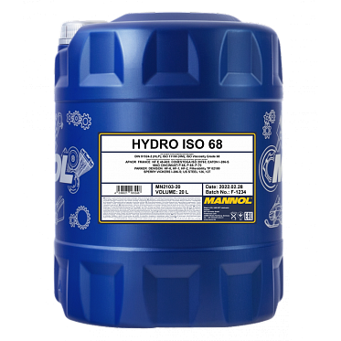 Гидравлическое масло MANNOL Hydro ISO 68 (20л.)