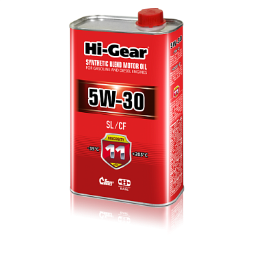 Hi-Gear Масло моторное полусинтетическое 5W-30 SL/CF (1л)