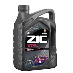 Моторное масло для легковых автомобилей ZIC X7 LS 5W-30 (6л)