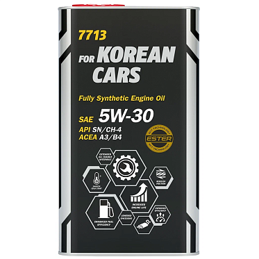 Моторное масло MANNOL 7713 O.E.M. for Korean cars 5W-30 (4л.) metal