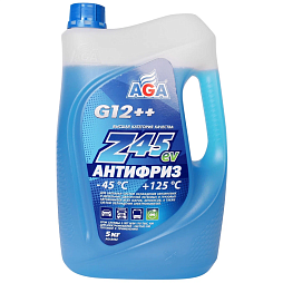 AGA Антифриз, готовый к применению, синий G-12++, -45С (5кг)