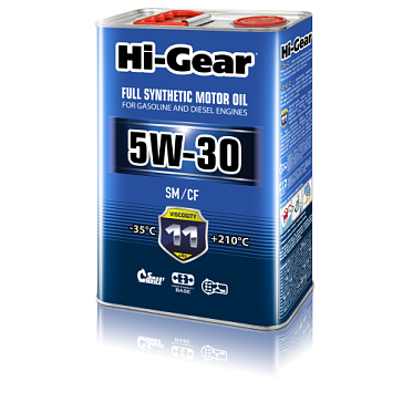 Hi-Gear Масло моторное синтетическое 5W-30 SM/CF (4л)
