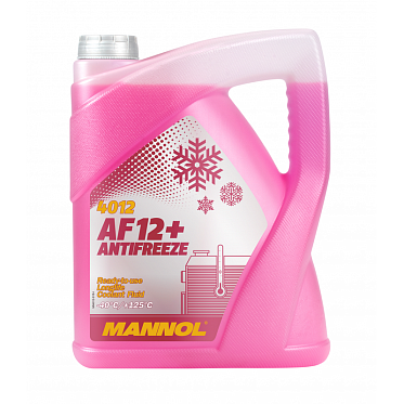 MANNOL Антифриз/Antifreeze AF12+ (-40*C) Longlife Красный (5л)