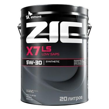 Моторное масло для легковых автомобилей ZIC X7 LS 5W-30 (20л)