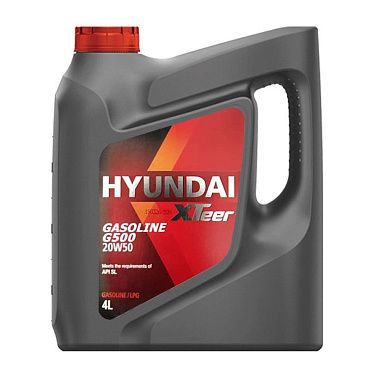 Моторное масло для легковых автомобилей HYUNDAI XTeer Gasoline G500 20W-50 SL (4л)