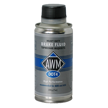 Жидкость тормозная AWM DOT 4 (200гр)