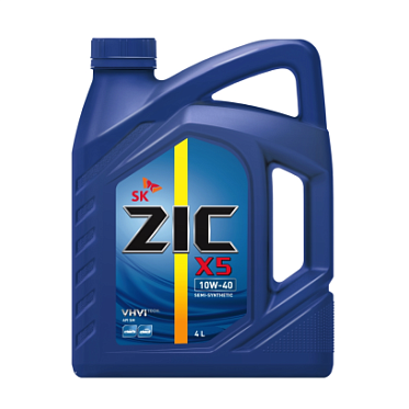 Моторное масло для легковых автомобилей ZIC X5 10W-40 (4л)