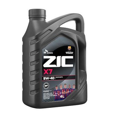 Моторное масло для легковых автомобилей ZIC X7 5W-40 (4л)