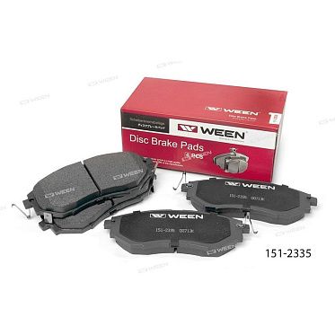 WEEN 151-2335 Тормозные колодки дисковые передние (комплект 4 шт.)