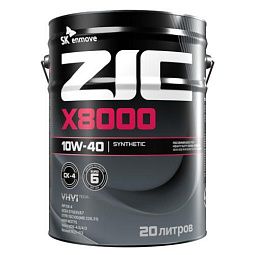Моторное масло для коммерческого транспорта ZIC X8000 10W-40 (20л)