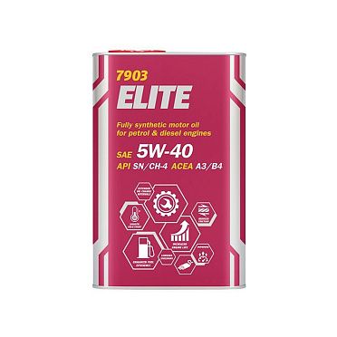 Моторное масло MANNOL ELITE SAE 5W-40 (1л.) Metal