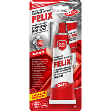 Герметик-прокладка FELIX (красный) 85гр.