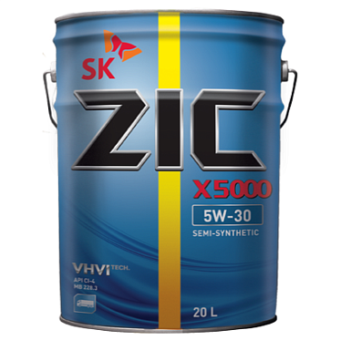 Моторное масло для коммерческого транспорта ZIC X5000 5W-30 (20л)