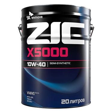 Моторное масло для коммерческого транспорта ZIC X5000 10W-40 (20л)