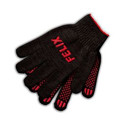 Перчатки хлопковые FELIX с ПВХ-покрытием (черные)