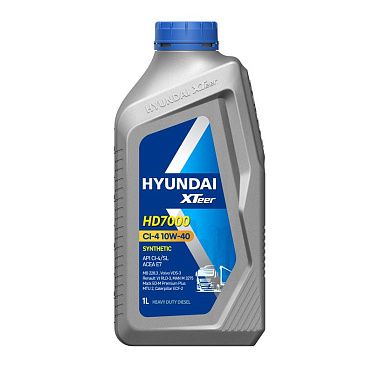 Моторное масло для коммерческого транспорта HYUNDAI XTeer HD 7000 10W-40 CI-4 (1л)