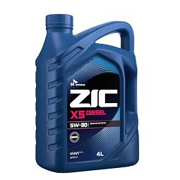 Моторное масло для легковых автомобилей ZIC X5 Diesel 5W-30 (4л)