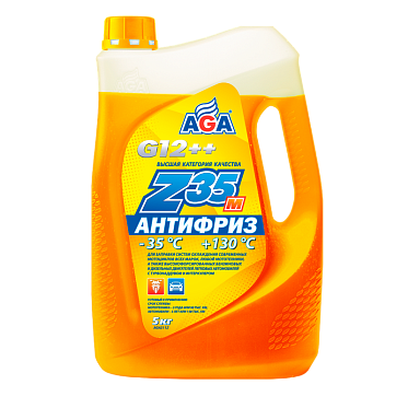 AGA Антифриз, готовый к применению, оранжевый G-12++, -35С (5кг)