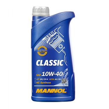 Моторное масло MANNOL CLASSIC SAE 10W-40 (1л.)