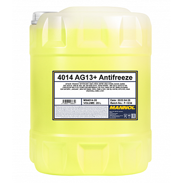 MANNOL Антифриз/Antifreeze AG13+ (-40*C) Advanced Желтый (20л)