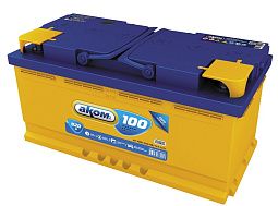 Аккумуляторная батарея 6СТ-100VL АКОМ Euro прав.