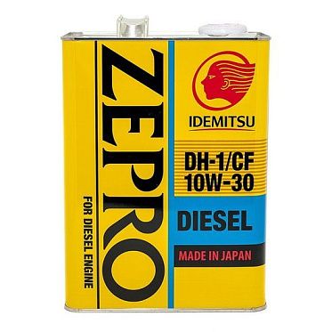 Моторное масло для легковых автомобилей IDEMITSU ZEPRO DIESEL DH-1/CF 10W-30  (4л)