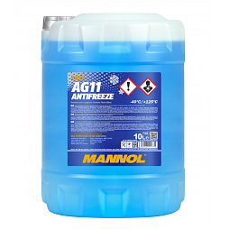 MANNOL Антифриз/Antifreeze AG11 (-40*C) Longterm Синий (10л)