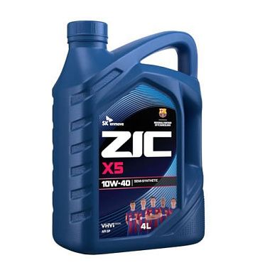 Моторное масло для легковых автомобилей ZIC X5 10W-40 (4л)