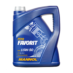 Моторное масло MANNOL Favorit SAE 15W-50 (5л.)