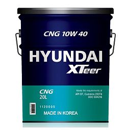 Моторное масло для коммерческого транспорта HYUNDAI XTeer CNG 10W-40 (20л)