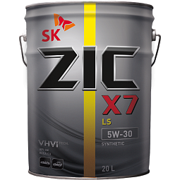 Моторное масло для легковых автомобилей ZIC X7 LS 5W-30 (20л)