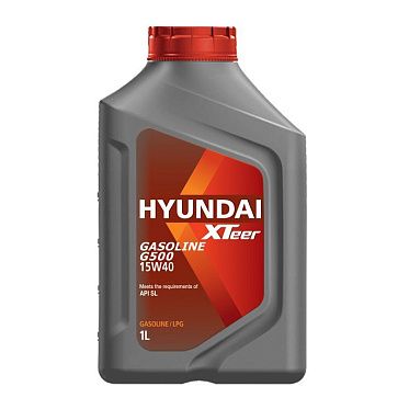 Моторное масло для легковых автомобилей HYUNDAI XTeer Gasoline G500 15W-40 SL (1л)