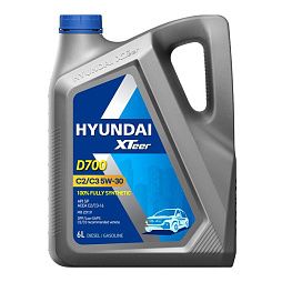 Моторное масло для легковых автомобилей HYUNDAI  XTeer D700 C2/C3 5W-30 (6л)