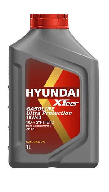 Моторное масло для легковых автомобилей HYUNDAI XTeer Gasoline Ultra Protection 10W-40 SP (1л)