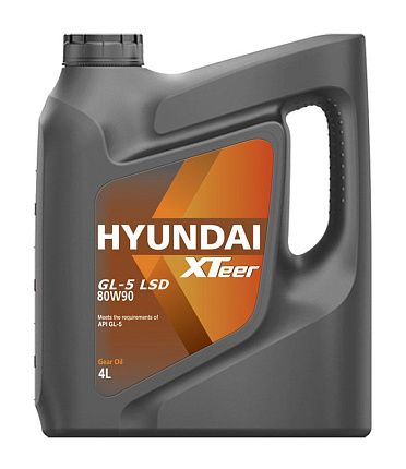 Трансмиссионное масло универсальное HYUNDAI XTeer Gear Oil-5 80W-90 LSD (4л)