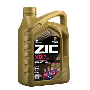 Моторное масло для легковых автомобилей ZIC X9 5W-40 (4л)