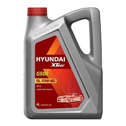 Моторное масло для легковых автомобилей HYUNDAI XTeer Gasoline G500 10W-40 SL (4л)