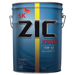 Моторное масло для коммерческого транспорта ZIC X5000 15W-40 (20л)