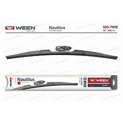 WEEN 100-7019  Щетка стеклоочистителя NAUTILUS (19"/48 см бескаркасная, универсальная)