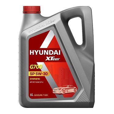 Моторное масло для легковых автомобилей HYUNDAI XTeer Gasoline G700 5W-30 SP (6л)