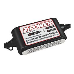 ZIPOWER Адаптивное зарядное устройство для кислотных аккумуляторных батарей DC 12 В, 2 А