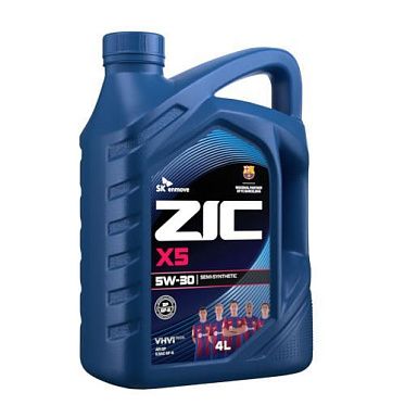 Моторное масло для легковых автомобилей ZIC X5 5W-30 (4л)